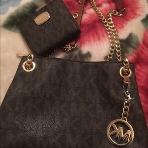 Michael Kors shoulder bag & wallet set